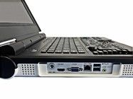 เครื่องฉีดเสียงแบบพกพา 15 นิ้ว LED สี มีมุมสแกน 60 องศา และเครื่องตรวจสอบการตั้งค่า 2.0MHz-5.0MHz