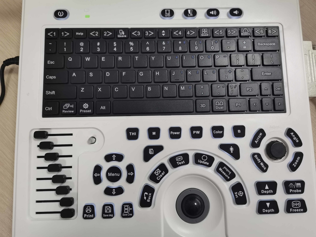 OB GYN เครื่องอัลตราซาวด์ Doppler สีแบบพกพาในการตั้งครรภ์